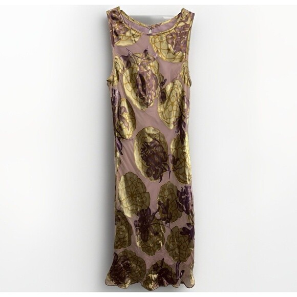 Andrea Polizzi For Rex Lester Dresses & Skirts - Vintage Y2K Andrea Polizzi Rex Lester Dress 4 Velvet Burnout Floral Midi Fairy